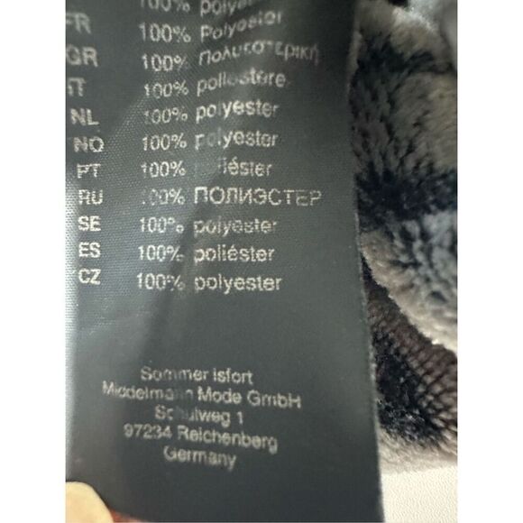 Rare Bohemian Simclan Women’s Teddy Fleece Jacket Floral Pattern Size 38EU/ M US - Picture 12 of 15